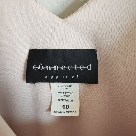 Vintage 90's Y2K Connected Floral Flowy Midi Dress 10 Romantic Whimsigoth Fairy - Picture 3 of 12